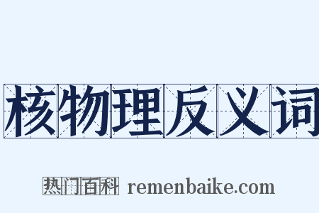 核物理反义词是什么意思的图片